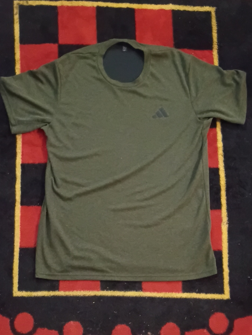 Adidas Men's Olive Green Performance Tee